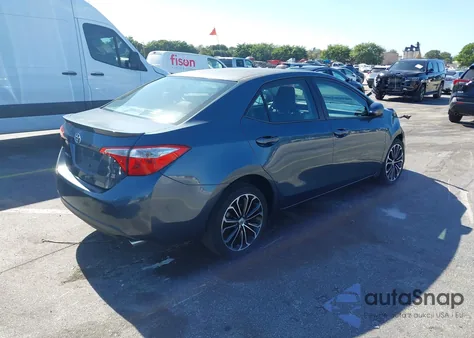 2014 Toyota Corolla S Plus z USA, uszkodzony, nr VIN 2T1BURHE2EC019695